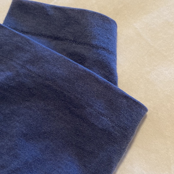 Vintage funny 90s fruit of the loom left handed t-shirt navy blue single stitch - Picture 5 of 5